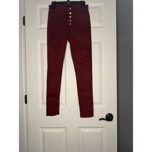 Joes The Charlie High Rise Skinny Ankle Denim Jeans 26 Red Never Worn